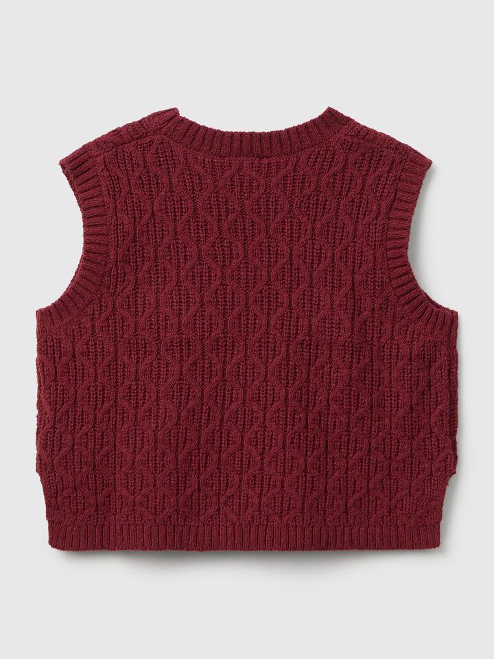 SLEEVELESS SWEATER Mädchen image number 2